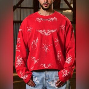 YoungLA Inked Nocturnal long-sleeve T-shirt.